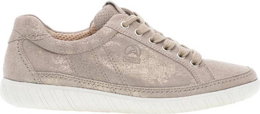 Gabor Iridescent Leather Sneakers Gray Dames