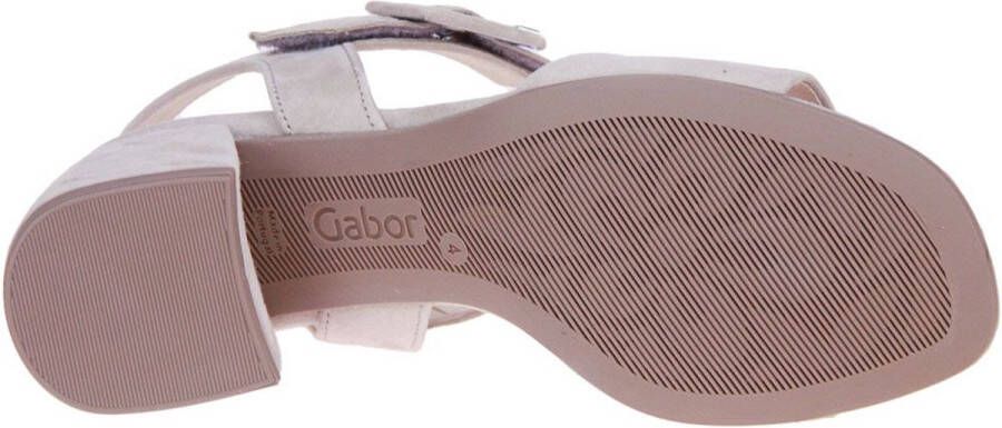 Gabor Elegante Hak Sandalen Samtchevreau Beige Dames - Foto 1