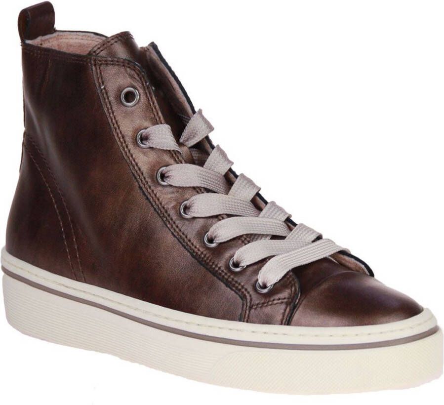 Gabor Best Fitting Bruin Metallic Hoge Sneaker