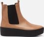 Gabor Moderne Chelsea Boots in Cognac Leer Brown Dames - Thumbnail 1