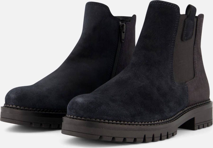 Gabor Chelsea boots blauw Suede Dames