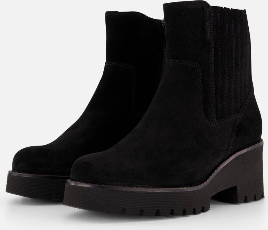 Gabor Chelsea boots zwart Suede