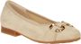 Gabor Comfort Beige Ballerina Uitneembaar Voetbed - Thumbnail 1