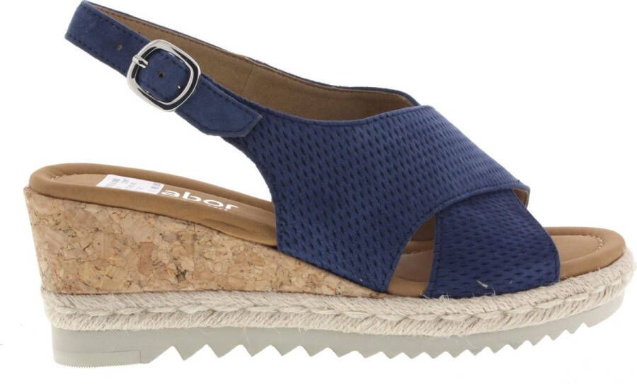 Opgetild gans Plenaire sessie Gabor Comfort sandalen met sleehak blauw - Schoenen.nl