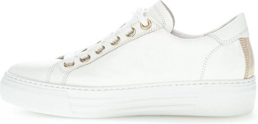 Gabor Comfort Wit-Gouden Sneaker G-leest