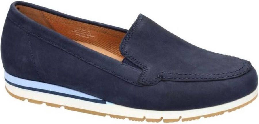 Gabor -Dames blauw donker ballerina's & mocassins