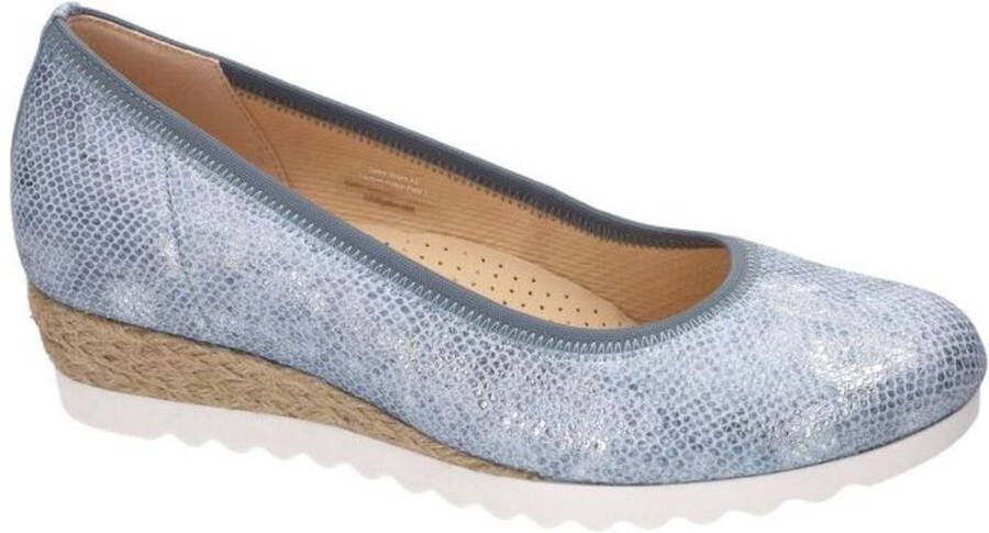 Gabor -Dames blauw licht ballerina's & mocassins