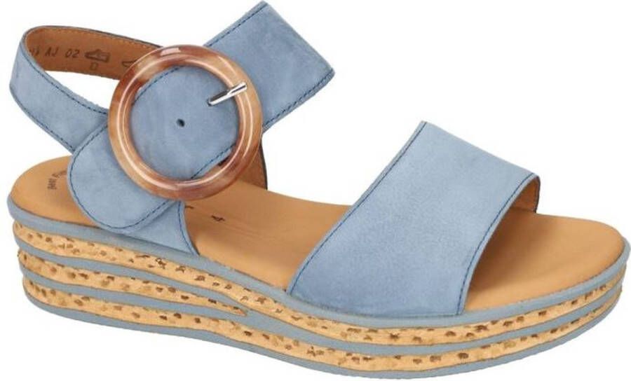 Gabor -Dames blauw licht sandalen