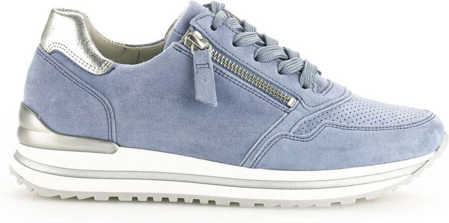 Gabor 66.528.86 Azure Silver H-Wijdte Veterschoenen