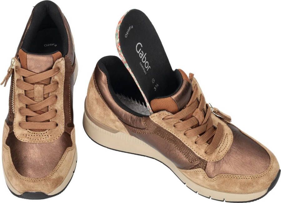 Gabor -Dames brons sneakers