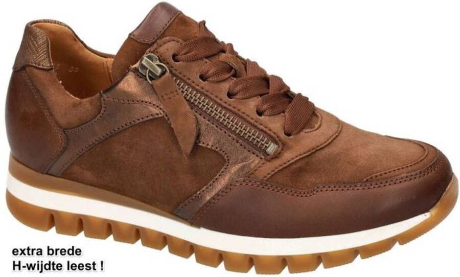 Gabor -Dames bruin donker sneakers