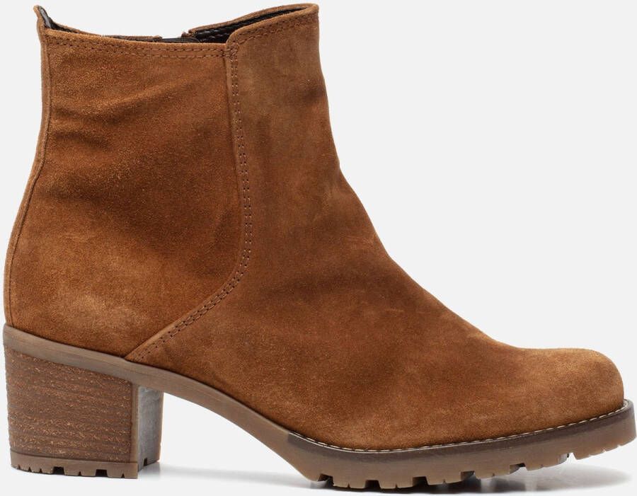 Gabor 800.1 Enkellaarsjes Enkelboots met rits Dames Cognac