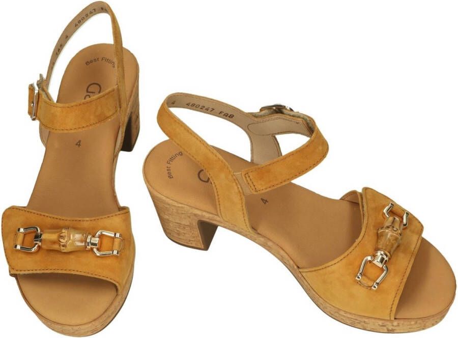 Gabor -Dames cogna caramel sandalen