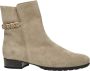 Gabor Velvet Sand Enkellaarzen Beige Dames - Thumbnail 1