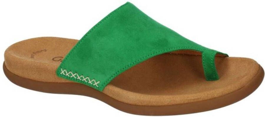 Gabor -Dames groen slippers & muiltjes