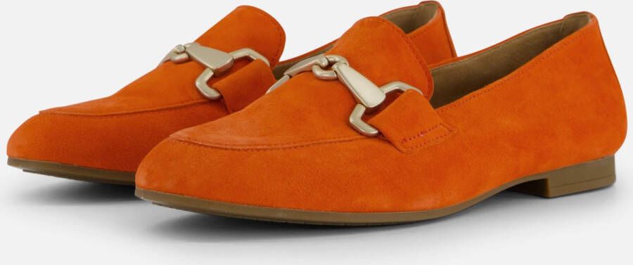 GABOR Loafers Dames 45.211 Maat: 43 Materiaal: Suède Kleur: Oranje