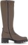 Gabor Velours Taupe Sportlaars met Rits Beige Dames - Thumbnail 2