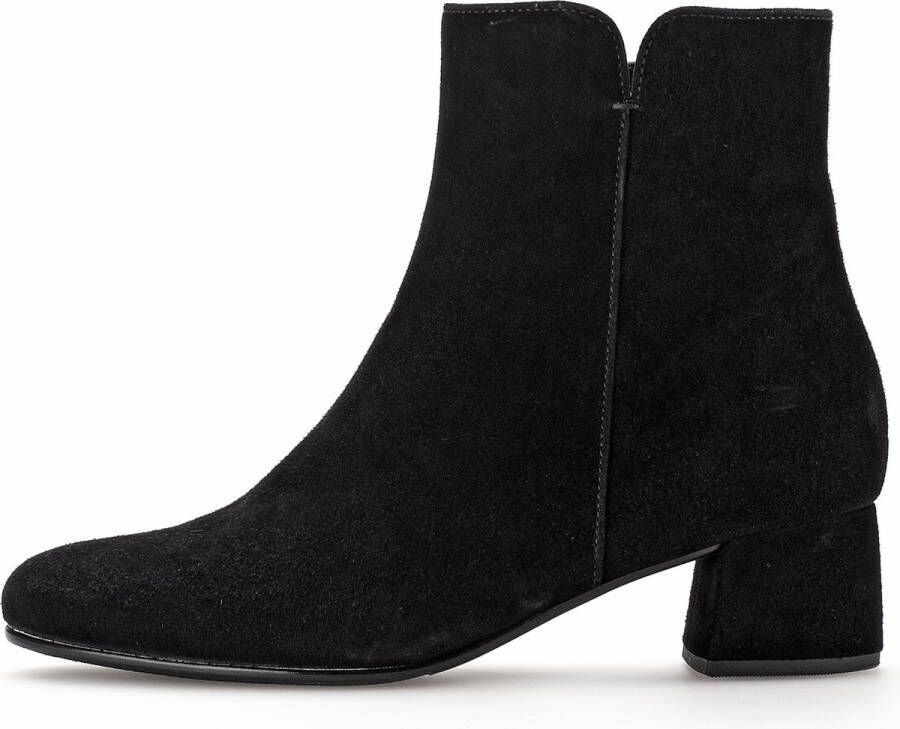 Gabor 680.3 Enkellaarsjes Enkelboots met rits Dames Zwart