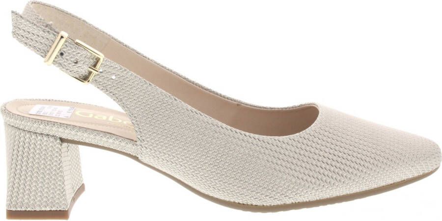 Gabor Slingback Pumps beige Synthetisch