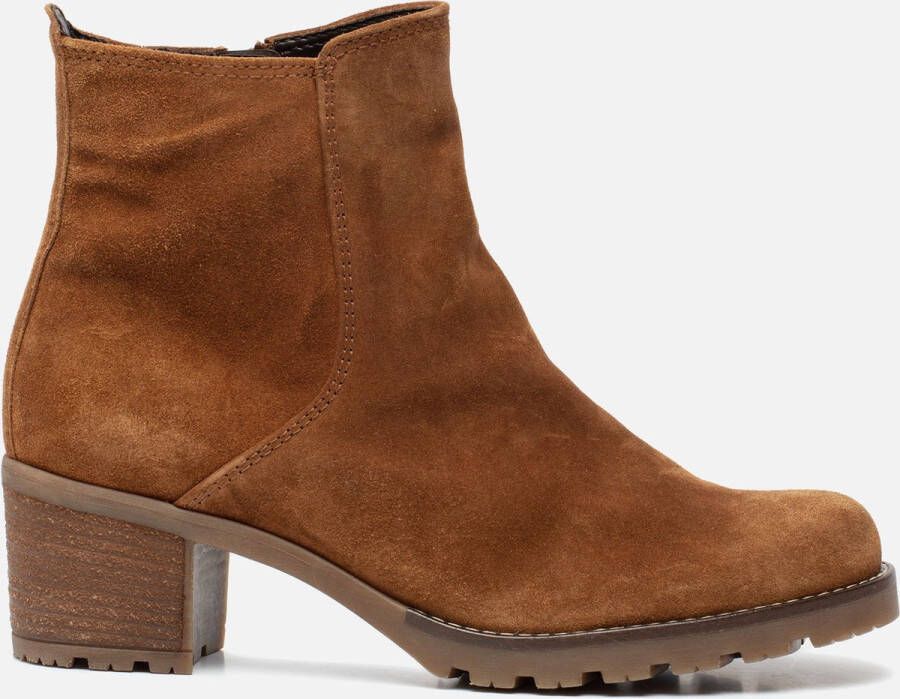 Gabor 800.1 Enkellaarsjes Enkelboots met rits Dames Cognac