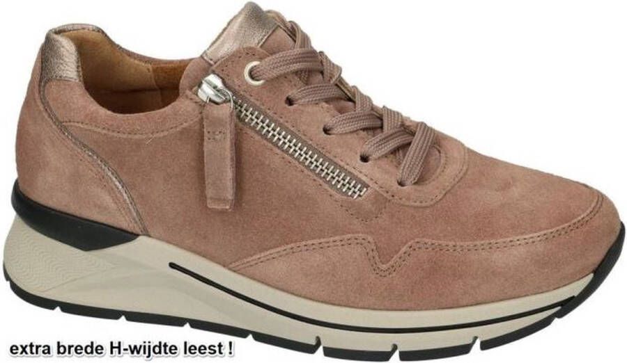 Gabor -Dames roze donker sneakers