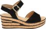 Gabor 651 Sandalen Met Sleehak Dames Zwart - Thumbnail 1