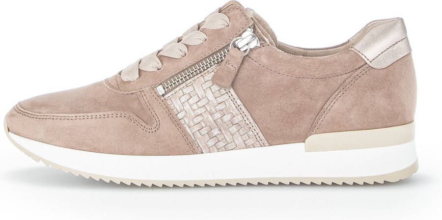 Gabor Stijlvolle Taupe Suede Sneakers voor Dames Beige Dames