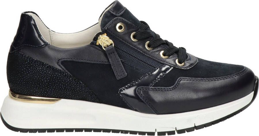 Gabor Navy Suède Sneakers Blue Dames