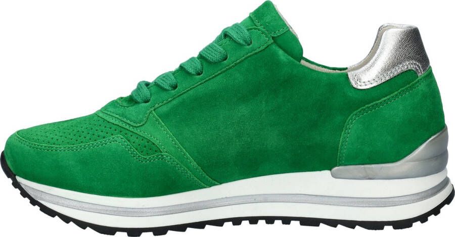 Gabor Groen Zilver Suède Sneakers Multicolor Dames - Foto 2