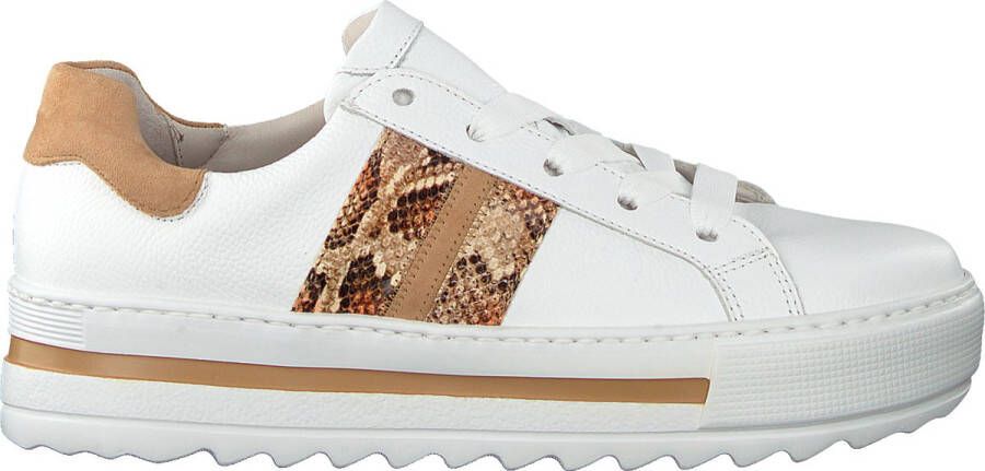 Gabor Dames Sneaker wit caramel