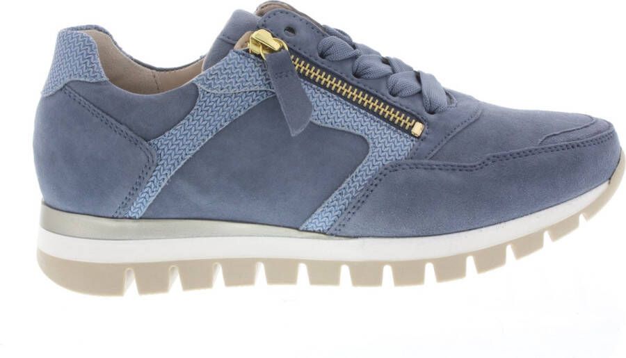 Gabor 26.438.36 Blauw combi dames sneaker wijdte H - Foto 1