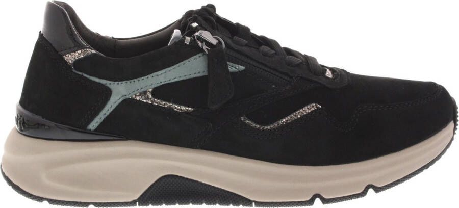 Gabor Dames Sneakers 36.896.87 Rolling Soft Zwart