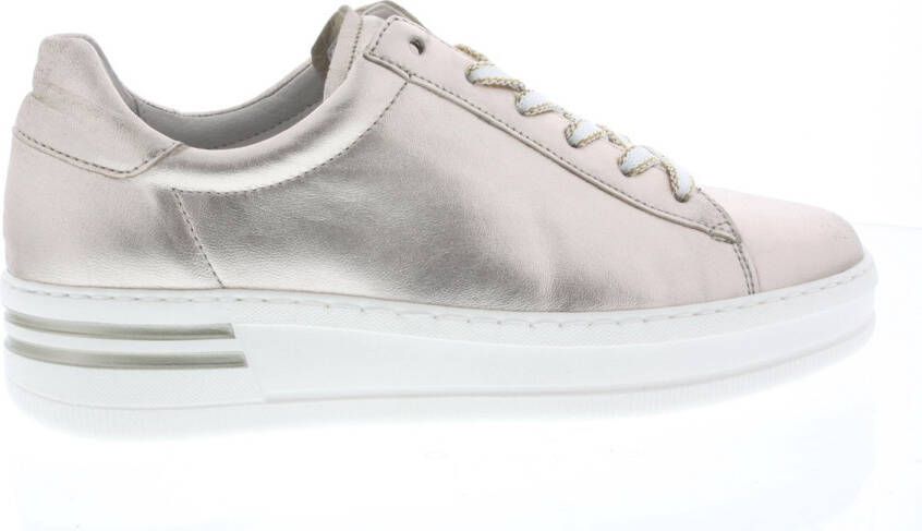 Gabor Roségouden Metallic Sneakers met Optifit Voetbed Yellow Dames