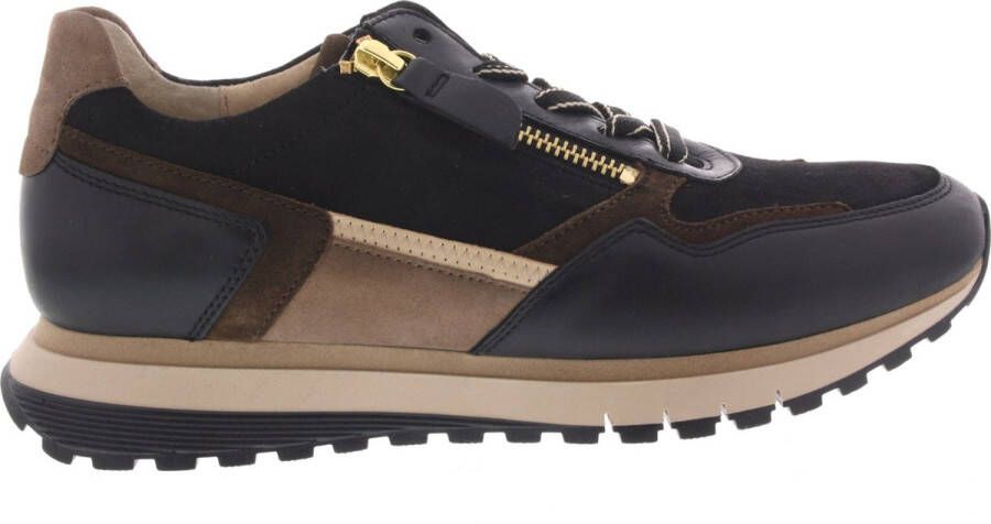 GABOR Lage Sneakers Dames 378 Maat: 40 Materiaal: Suède Kleur: Bruin