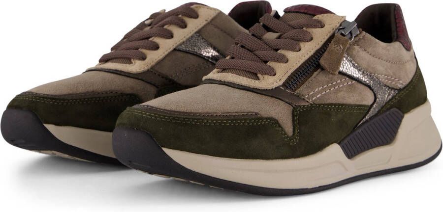 Gabor rollingsoft sensitive 56.957.30 dames rollende wandelsneaker multikleur