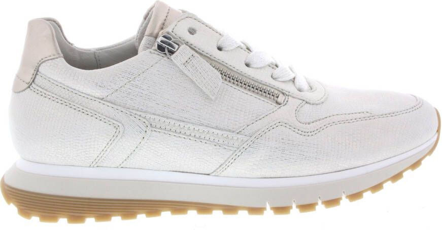 Gabor Hagedis Satijn Sneakers White Dames