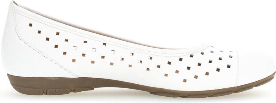 Gabor Dames Hovercraft Ballerina Schoenen White Dames