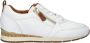 Gabor Wit Cognac Leren Sneakers Multicolor Dames - Thumbnail 1