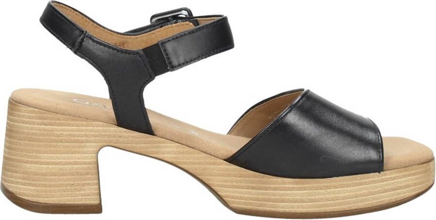 Gabor Verhoog je stijl met zwarte suède hoge hak sandalen Black Dames