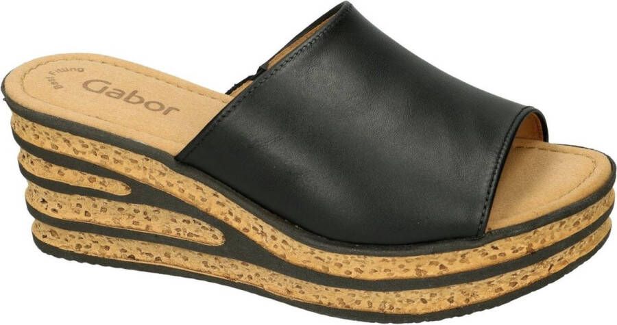 Gabor Slippers wedge heel summer shoe slip-on refined heel design