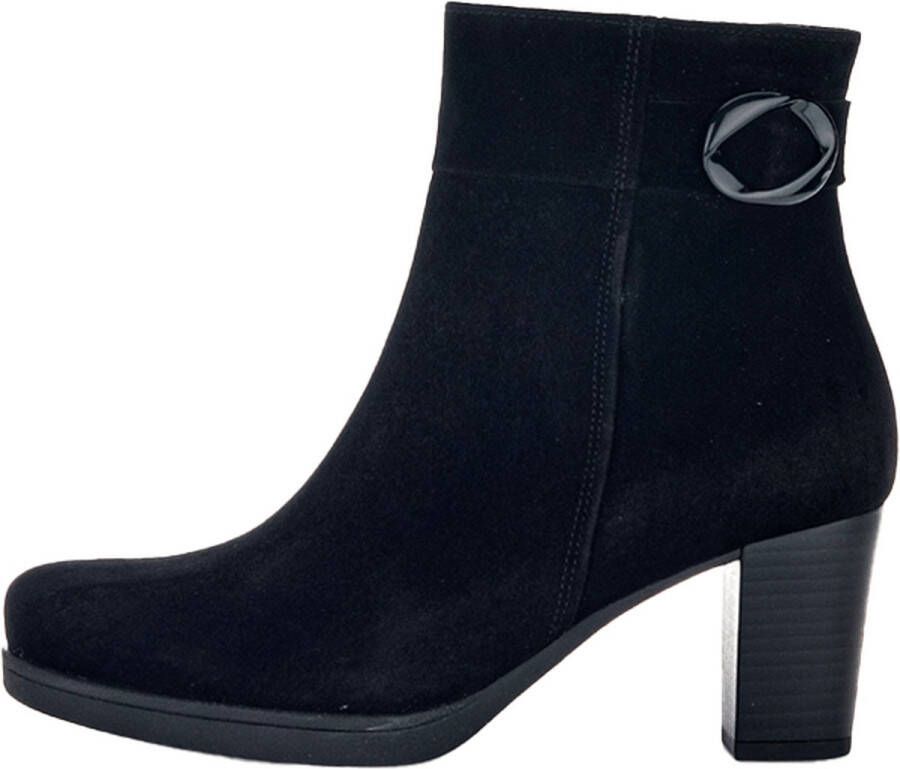 Gabor 083 Enkellaarsjes Enkelboots met rits Dames Zwart