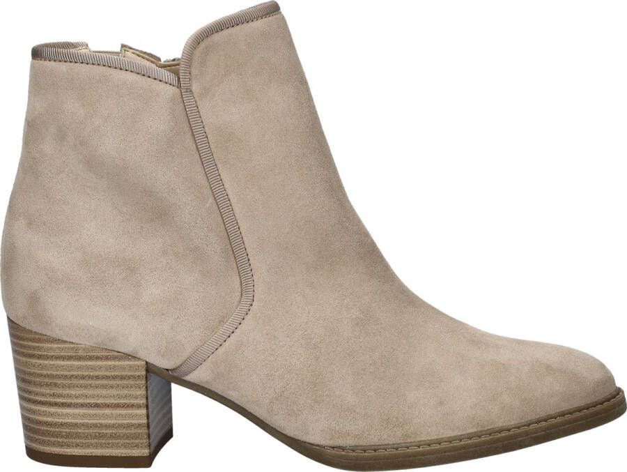 Gabor Dreamvelour Enkellaarsje Beige Dames