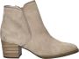 Gabor Dreamvelour Enkellaarsje Beige Dames - Thumbnail 1