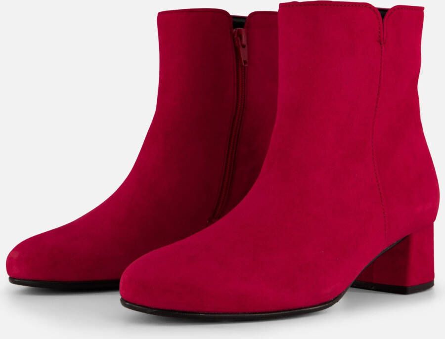 Gabor Enkellaarsjes rood Suede Dames