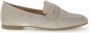 Gabor Beige Suède Mocassins College Stijl Beige Dames - Thumbnail 1