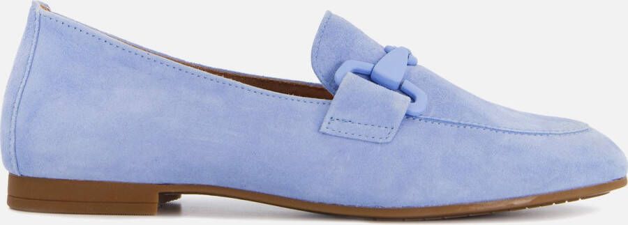 Gabor Instappers blauw Suede Dames