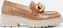 Gabor Cognac Leren Mocassins Stijlvol Comfort Brown Dames - Thumbnail 2