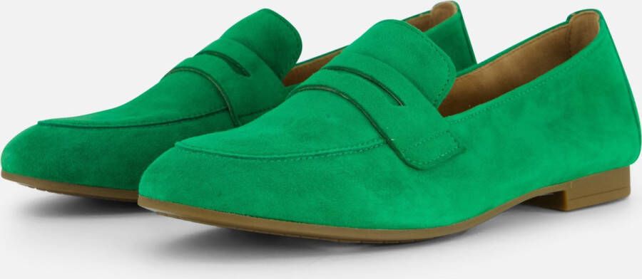 Gabor Groene Suède Loafers Green Dames