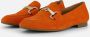 GABOR Loafers Dames 45.211 Maat: 36 Materiaal: Suède Kleur: Oranje - Thumbnail 1