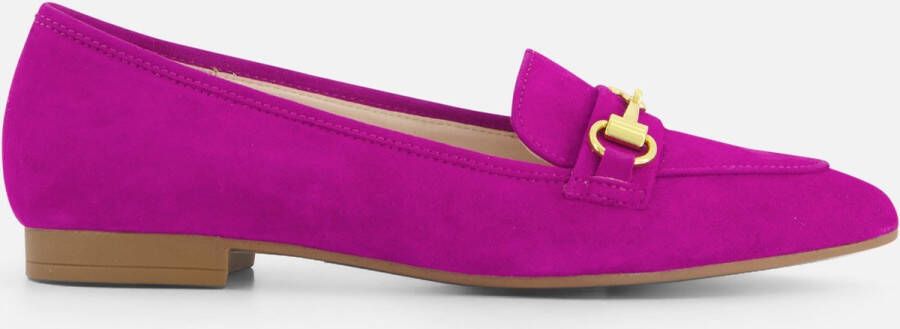 Gabor Instappers roze Suede Dames